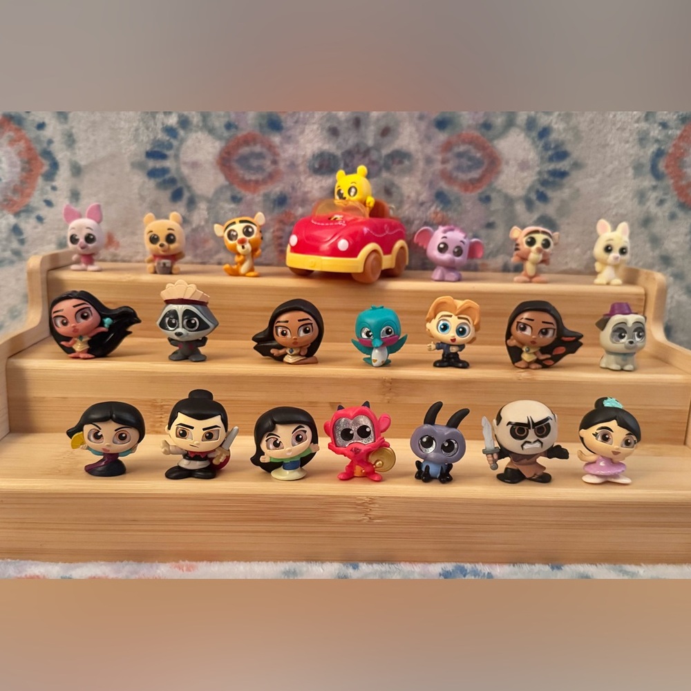 Disney Doorables Mixed Series Lot of 21 Mulan Let’s Go Vehicle Winnie The Pooh - Picture 2 of 10